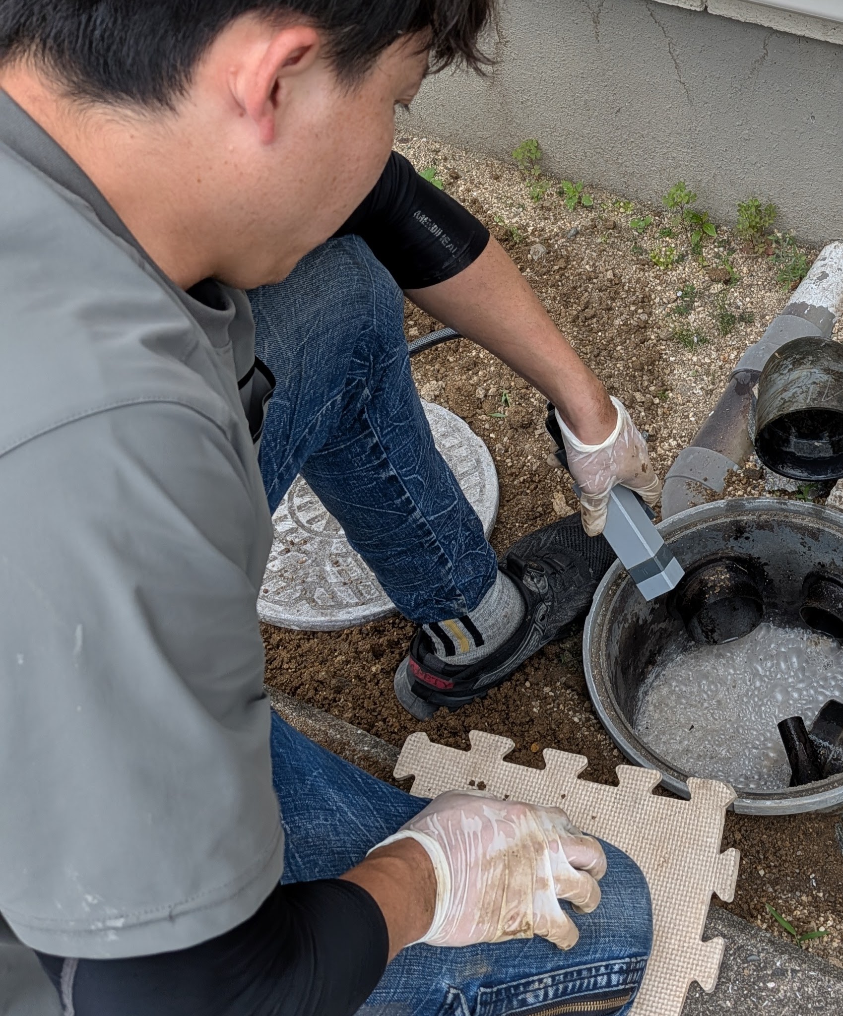 戸建て住宅の排水管清掃